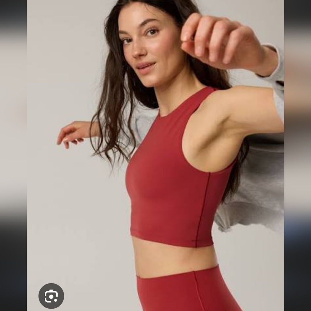 OFFLINE By Aerie Real Me XTRA High Neck Longline Sports Bra